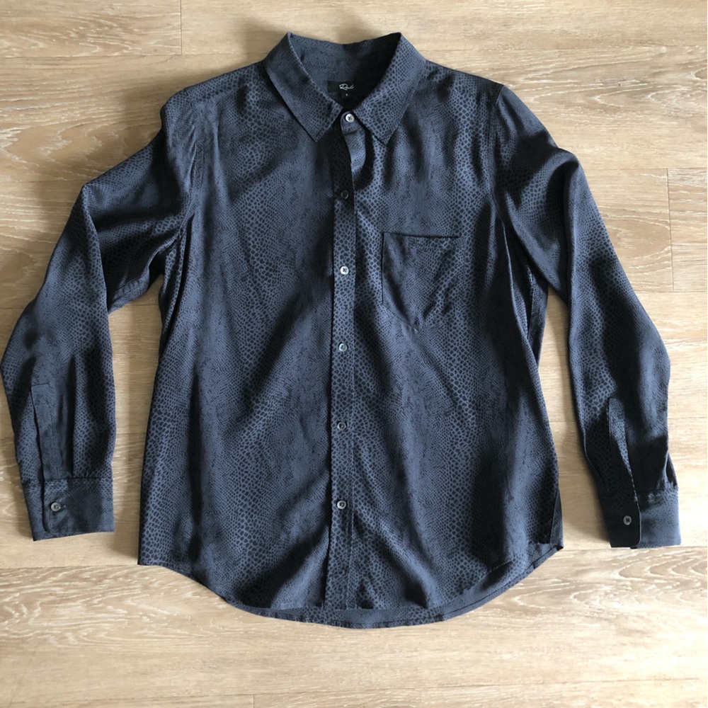 Rails Josephine Blouse In Black Python - image 1